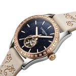 Жіночий механічний годинник Carnival Lady Elite Beige Flower, 2 ремінці