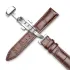 Ремінець шкіряний коричневий DeLuxe кліпсовий розмір 20
