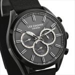 Чоловічий водостійкий годинник Lee Cooper England Midnight Black, 2 ремінці