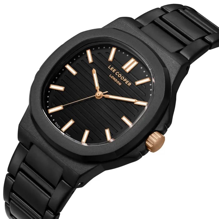 Чоловічий годинник Lee Cooper Brand Black - зображення 1