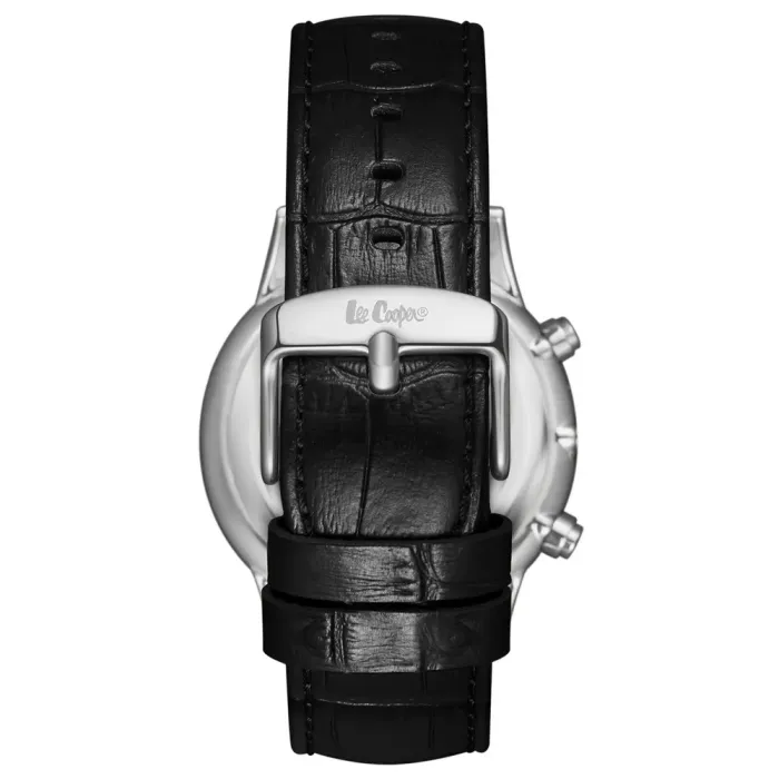 Чоловічий водостійкий годинник Lee Cooper Leather Black - зображення 3