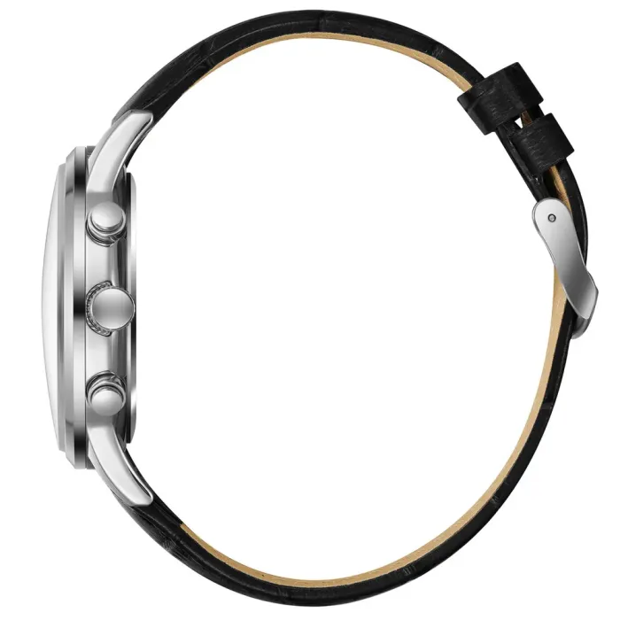 Чоловічий водостійкий годинник Lee Cooper Leather Black - зображення 4