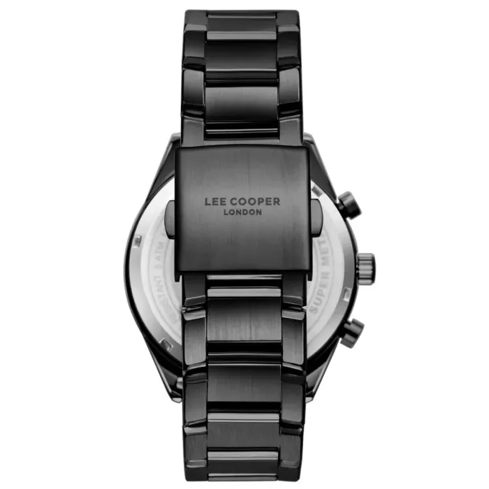 Чоловічий водостійкий годинник Lee Cooper England Black - зображення 3