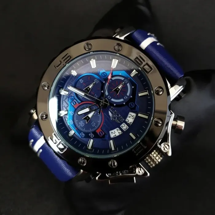 Чоловічі годинники Lige Bali Blue - зображення 9