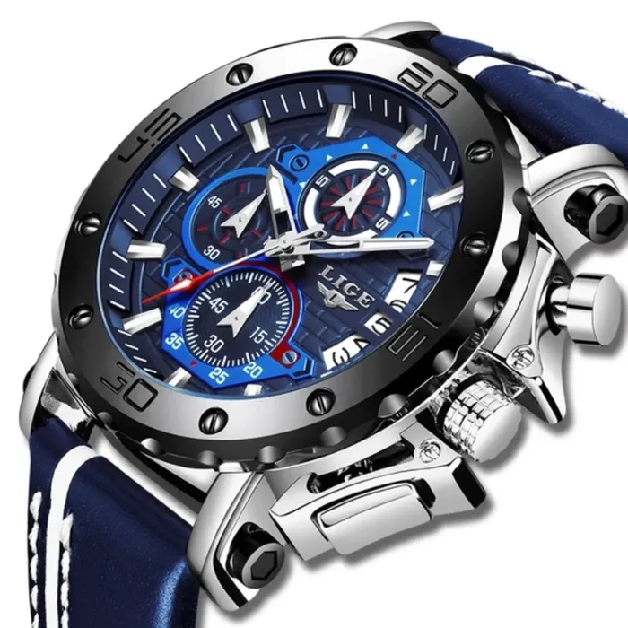 Чоловічі годинники Lige Bali Blue - зображення 1