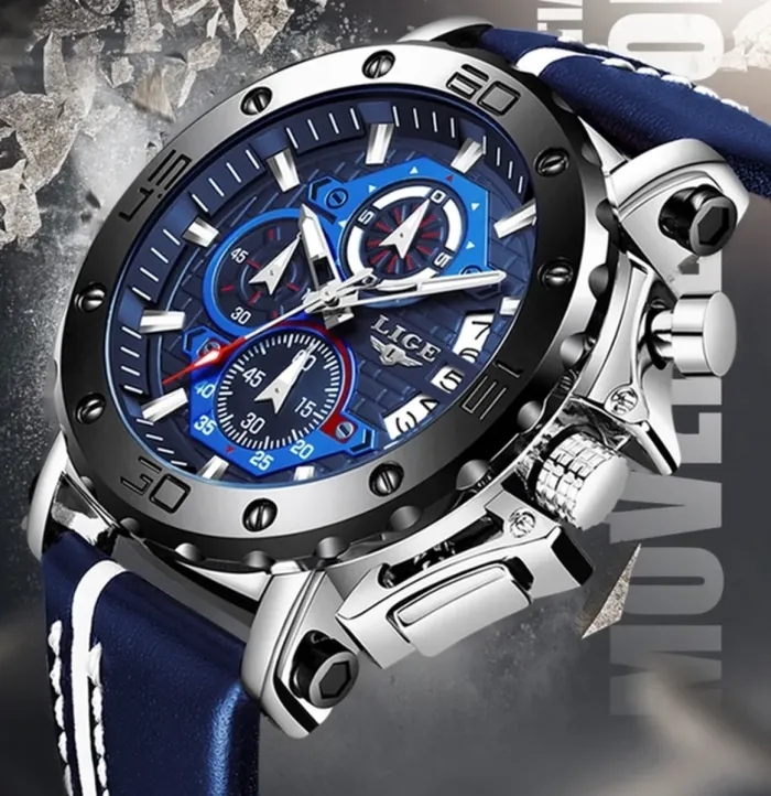 Чоловічі годинники Lige Bali Blue - зображення 8