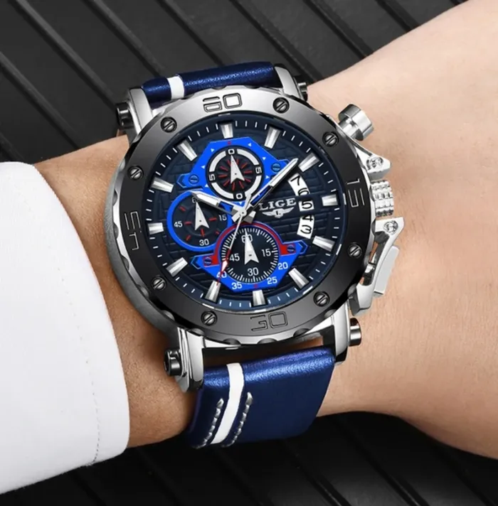 Чоловічі годинники Lige Bali Blue - зображення 5