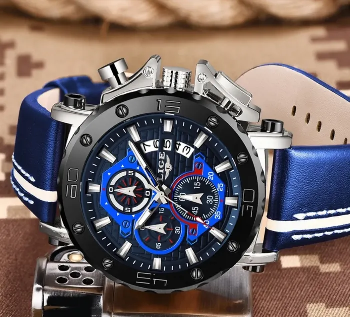 Чоловічі годинники Lige Bali Blue - зображення 6