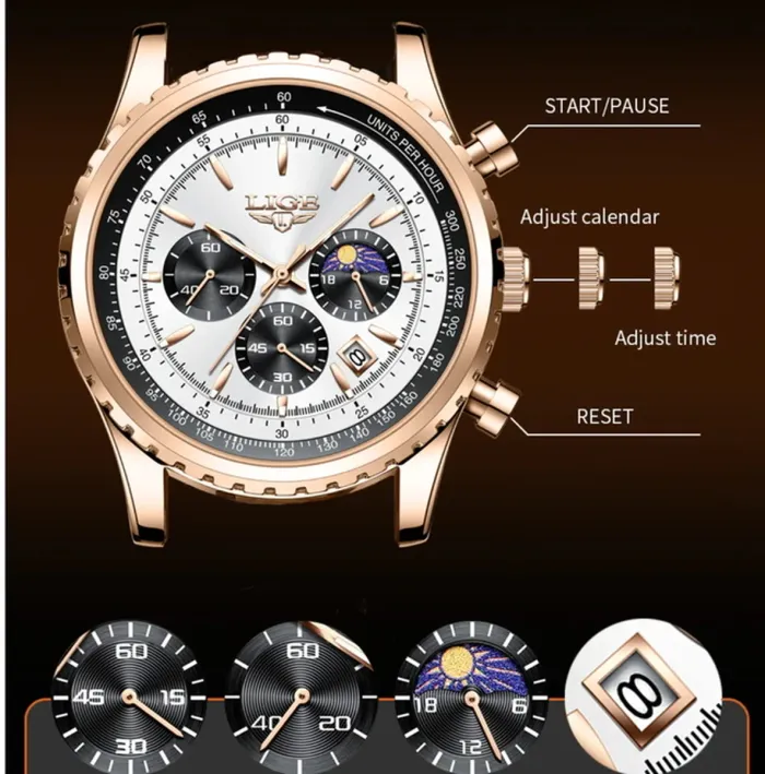 Чоловічий годинник Lige Bomond - зображення 9