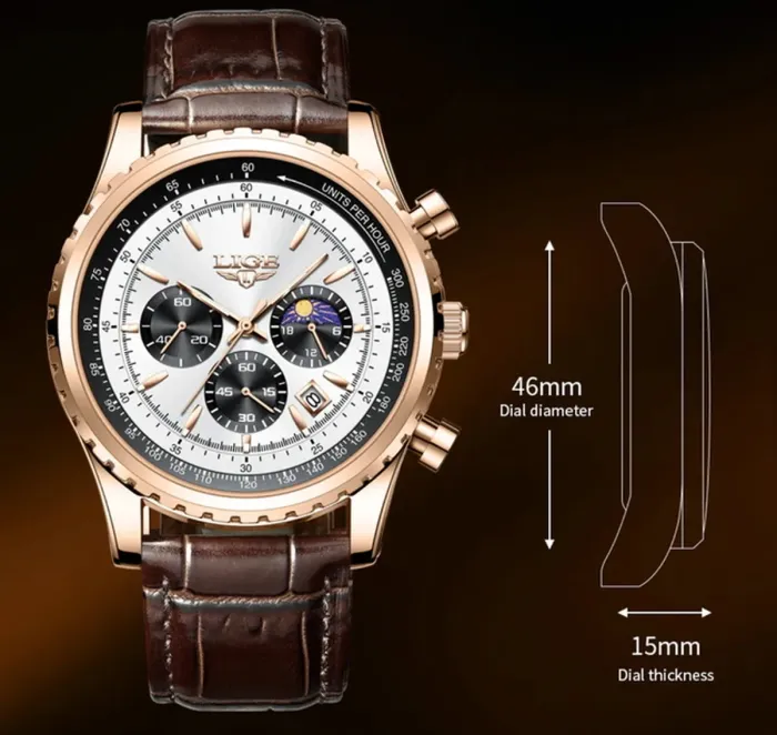 Чоловічий годинник Lige Bomond - зображення 10