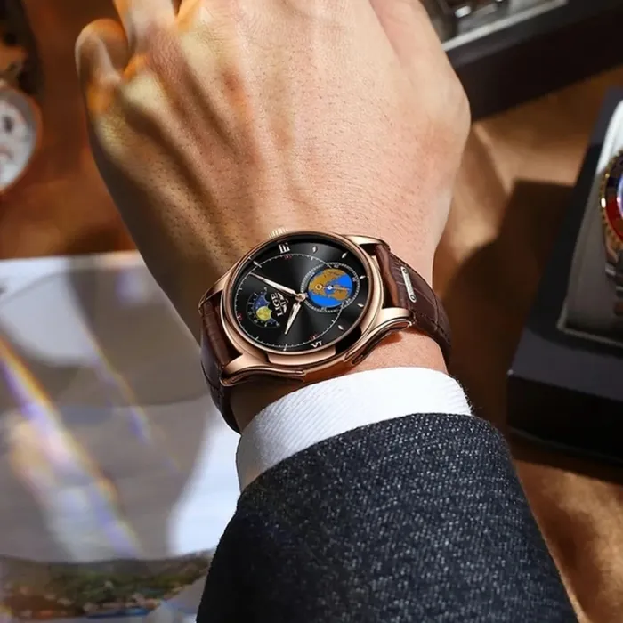 Чоловічі годинники Lige Faust - зображення 5