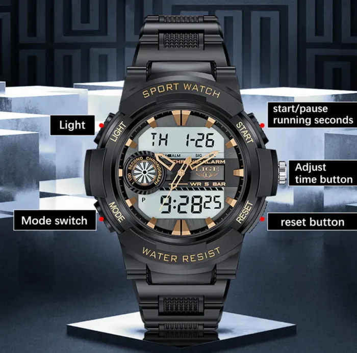 Чоловічі годинники Lige MoonLight - зображення 8