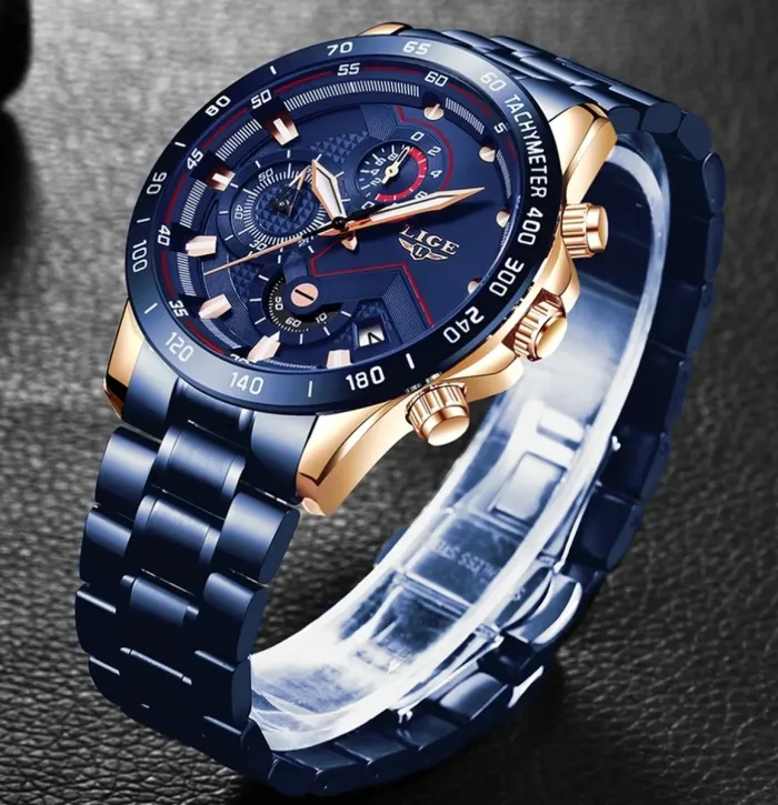 Чоловічі годинники Lige Blue Stanford - зображення 3