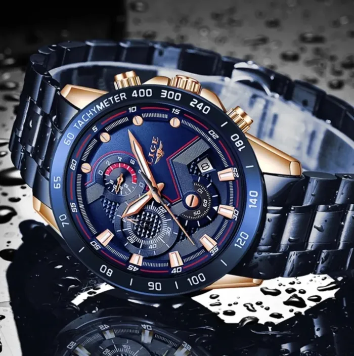 Чоловічі годинники Lige Blue Stanford - зображення 4