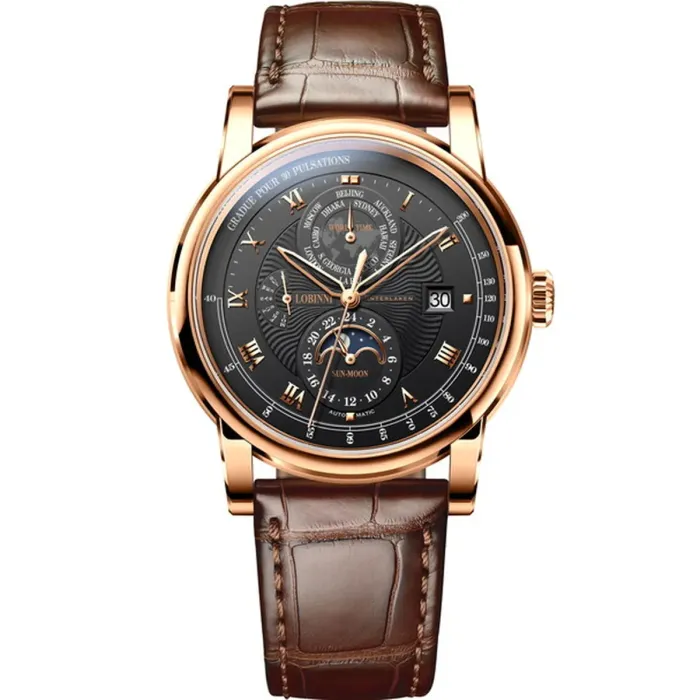 Чоловічі годинники Lobinni Business Black - зображення 10