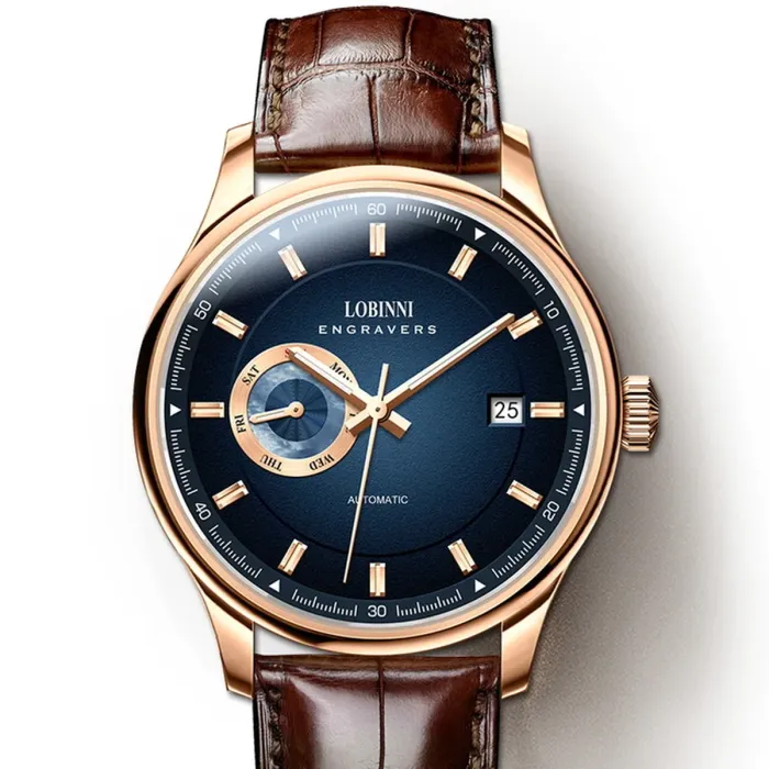 Чоловічий механічний годинник Lobinni Favorite - зображення 2