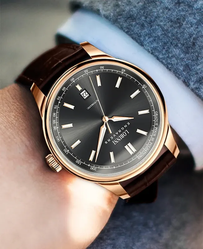 Чоловічий механічний годинник Lobinni Member - зображення 3