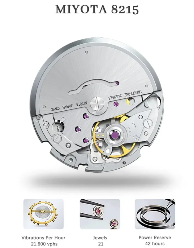 Чоловічий механічний годинник Lobinni Member - зображення 4