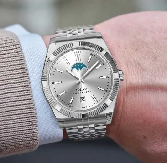 Чоловічий механічний годинник Lobinni Royal - зображення 3