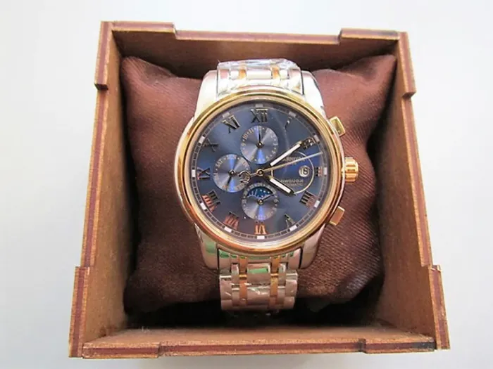 Чоловічий класичний механічний годинник Carnival London Silver 8704 - зображення 10