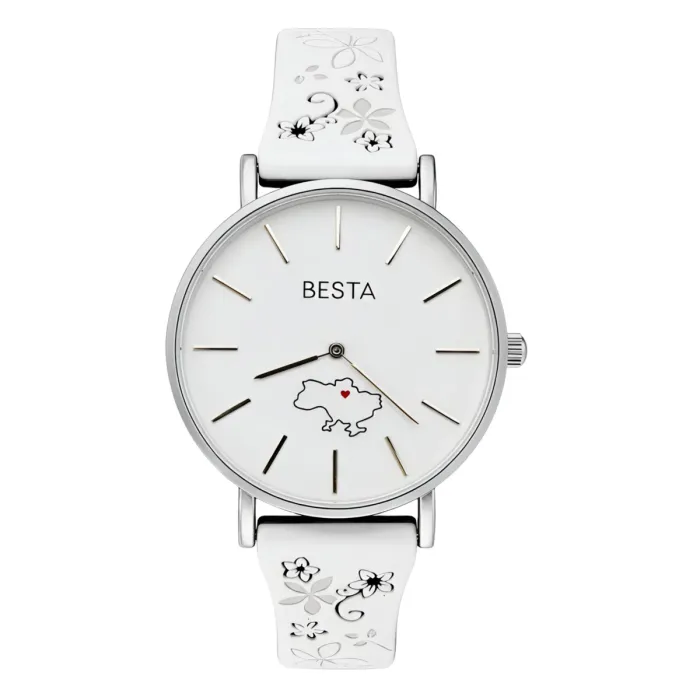 Жіночий годинник Besta Love UA White Flower - зображення 2