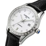 Жіночий механічний годинник Carnival Luiza White Leather