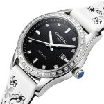 Жіночий механічний годинник Carnival Luiza Black Flower, 2 ремінці