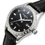 Жіночий механічний годинник Carnival Luiza Black Leather, 2 ремінці