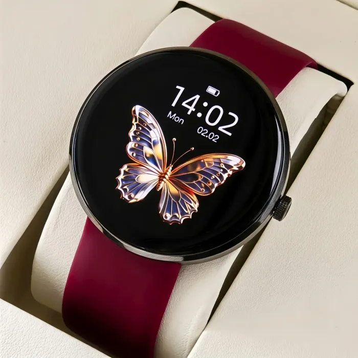 Розумний смарт годинник Smart Luna Cherry Rubber, 3 ремінці - изображение 3