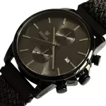 Чоловічий годинник Besta Mars Black & Gray Nylon, 2 ремінці