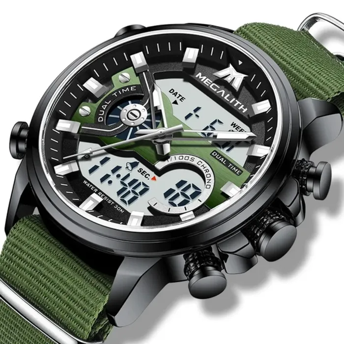 Чоловічі годинники MegaLith Aviation - зображення 1