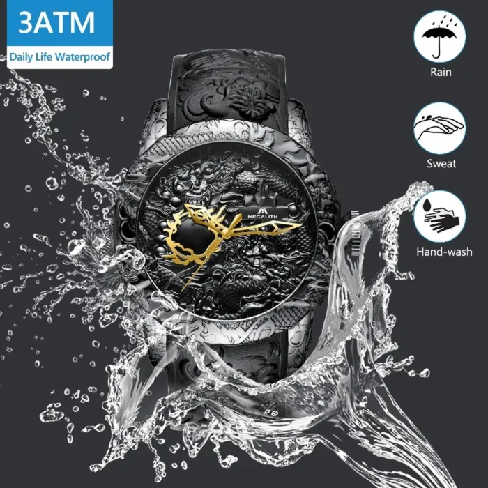 Чоловічі годинники MegaLith Dragon - зображення 7