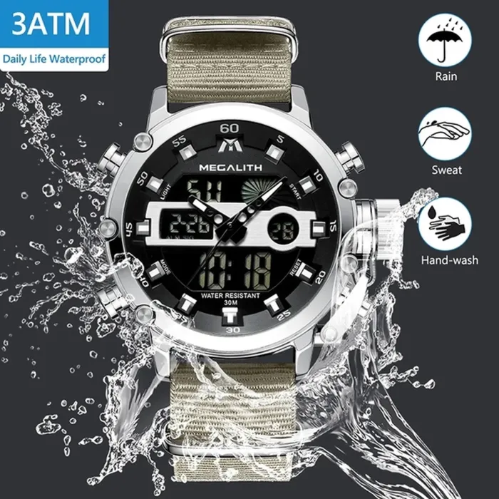 Чоловічі годинники MegaLith Grey - зображення 10