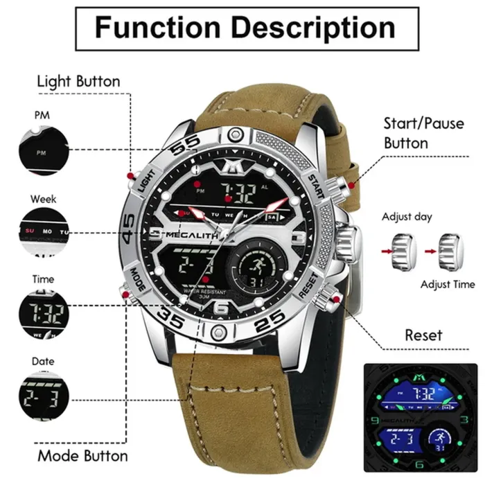 Чоловічий годинник MegaLith Safari - зображення 10