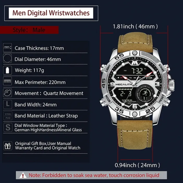 Чоловічий годинник MegaLith Safari - зображення 12