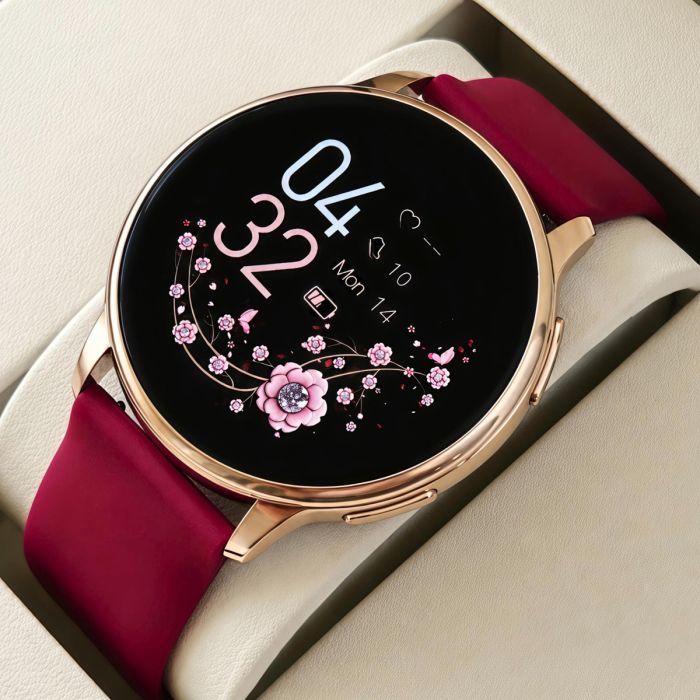 Розумний смарт годинник Smart Melisia Cherry Rubber, 3 ремінці - зображення 2