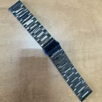 Ремінці до годинників Ремінець металевий чорний розмір 22