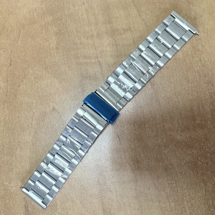 Ремінці до годинників Ремінець металевий срібний розмір 22 - зображення 1