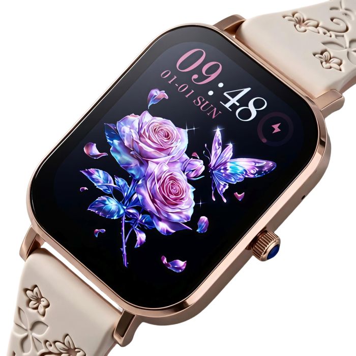 Розумний смарт годинник Smart Miami Beige Flower - зображення 2