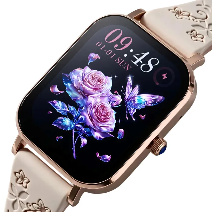 Розумний смарт годинник Smart Miami Beige Flower - зображення 2