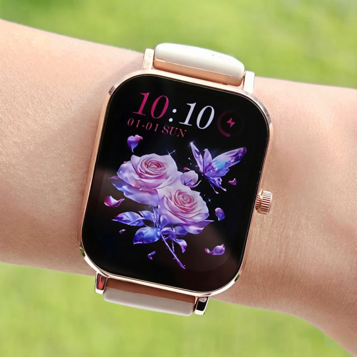 Розумний смарт годинник Smart Miami Beige Flower - зображення 3