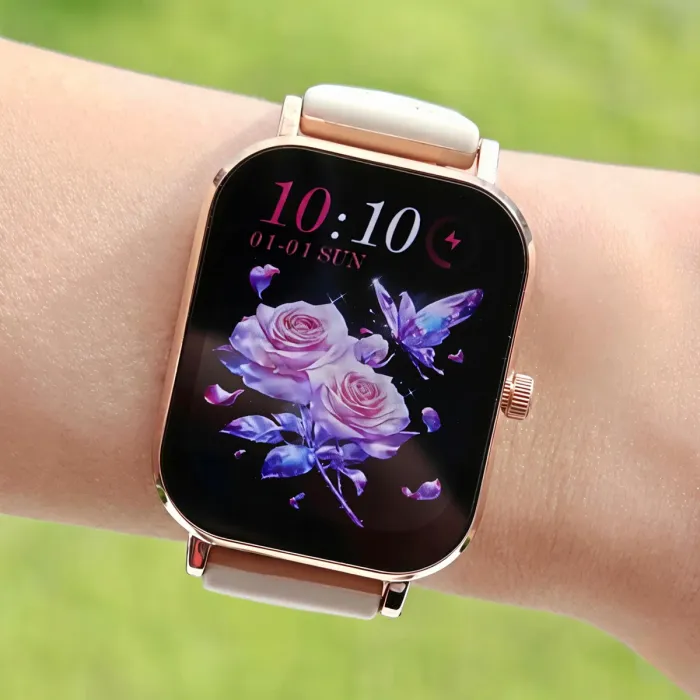 Розумний смарт годинник Smart Miami Beige Flower - зображення 3