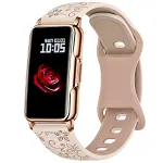 Розумний смарт годинник Smart Mioband Nano+ Beige Flower, 3 ремінці