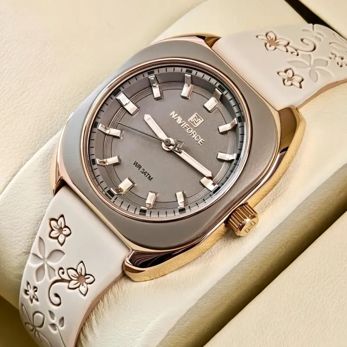 Жіночий годинник Naviforce Mira Beige Flower, 2 ремінці - зображення 2