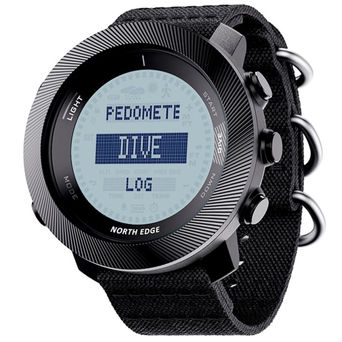 Чоловічий спортивний тактичний з компасом годинник North Edge Apache Model D Silicon, 2 ремінці - изображение 2