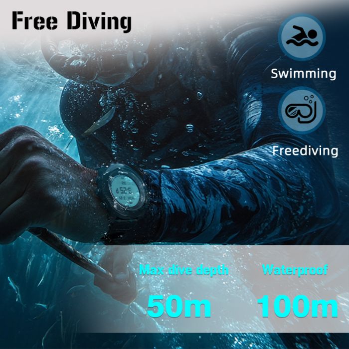 Чоловічий спортивний тактичний з компасом годинник North Edge Apache Model D Silicon, 2 ремінці - изображение 6