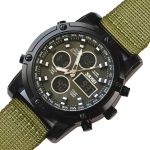 Чоловічий спортивний тактичний годинник Skmei Molot Green Stryker, 2 ремінці