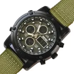 Чоловічий спортивний тактичний годинник Skmei Molot Green Stryker, 2 ремінці