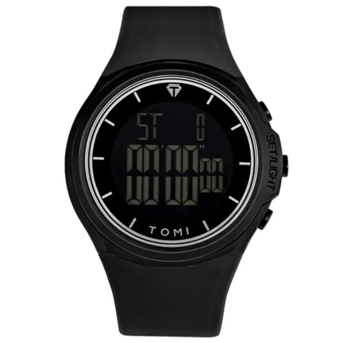 Чоловічий спортивний тактичний годинник Tomi Mono Black - изображение 5