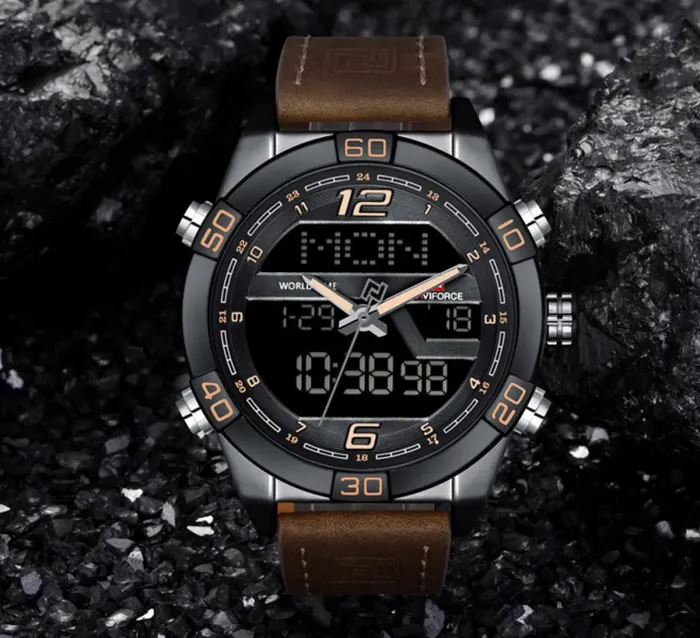 Чоловічі годинники Naviforce Legion Brown NF9128 - зображення 6